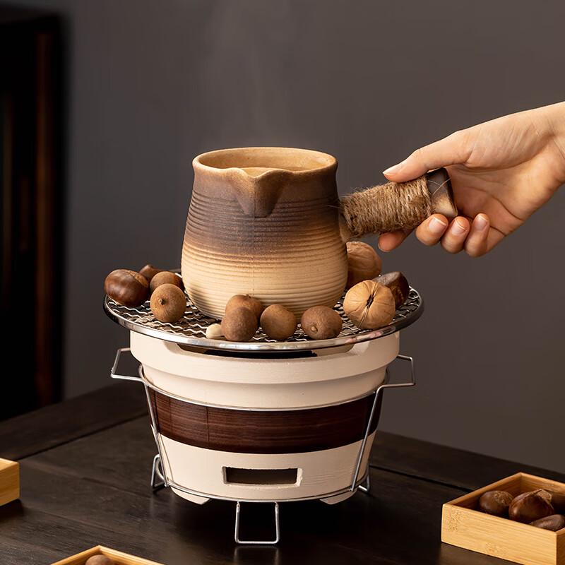 Ceramic Indoor Stovetop Tea Warmer Set