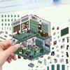 Cartoon Landscape Kapibala Bath Sticker Miniature World 3D Hut Unzip DIY Scene Manual