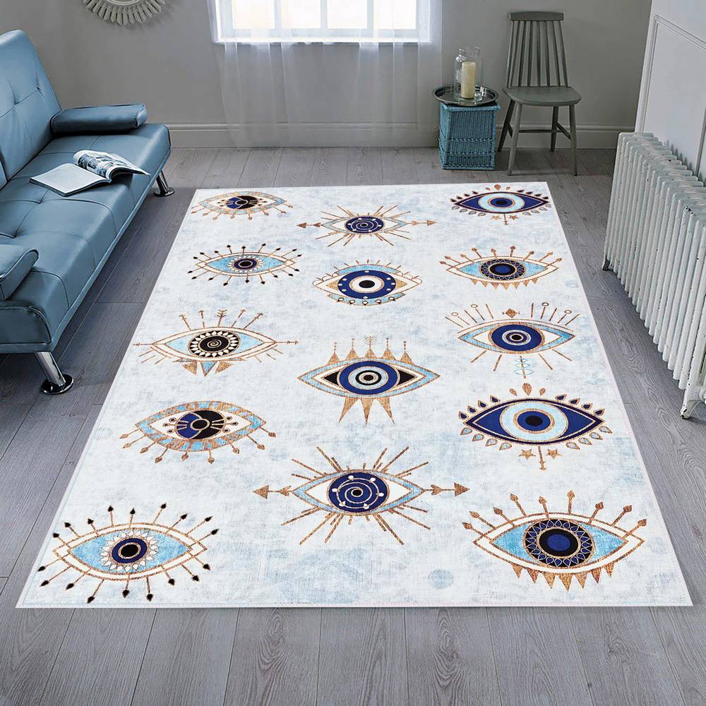 

Mosimoso Home H343 Digital Printed Dot Sole Carpet 50x80 cm