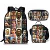 Classic Popular Novelty skibidi Toilet Man 3D Print 3pcs/Set Student School Bags Laptop Daypack Backpack Lunch bag Pencil Case