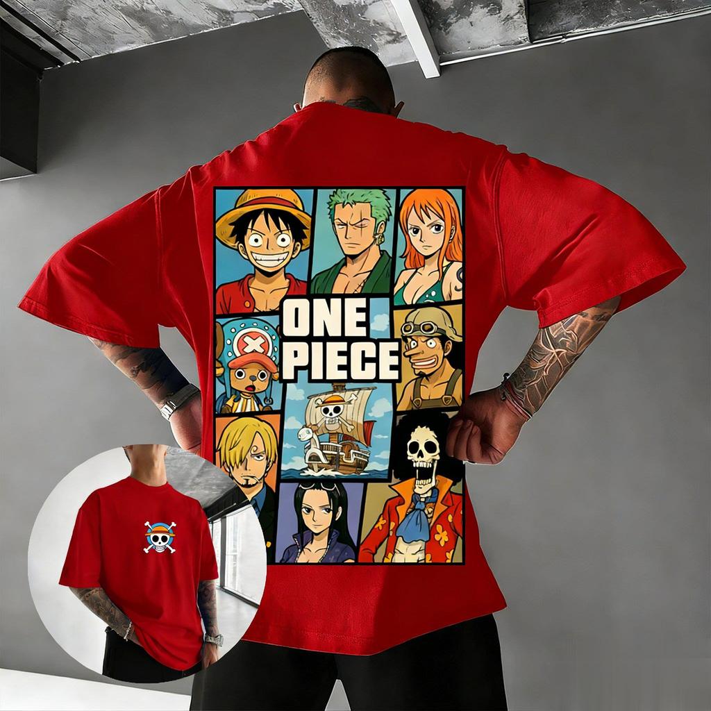 One Piece Anime T Shirt Men Women Luffy Zoro Nami Print Cotton Short Sleeve Tee 2026 Summer Y2k Streetwear Casual Graphic Tops