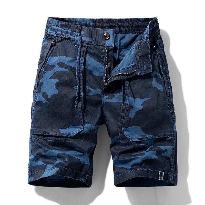 Summer Men Cotton Cargo Shorts Men's Fashion Multi-pocket Casual Shorts Pants Outwear Breathable Joggers Shorts Male