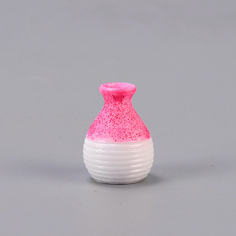 1 PC Small Ornament Figurines Resin Vase Garden Decor Miniature Flowerpot Micro Landscape
