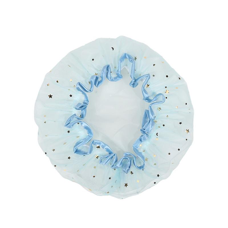 Waterproof Shower Cap For Women Thicken Elastic Bath Hat Oil Proof Kitchen Hair Salon Sanitary Hat Cute Bathroom Accessories Shower Supplies