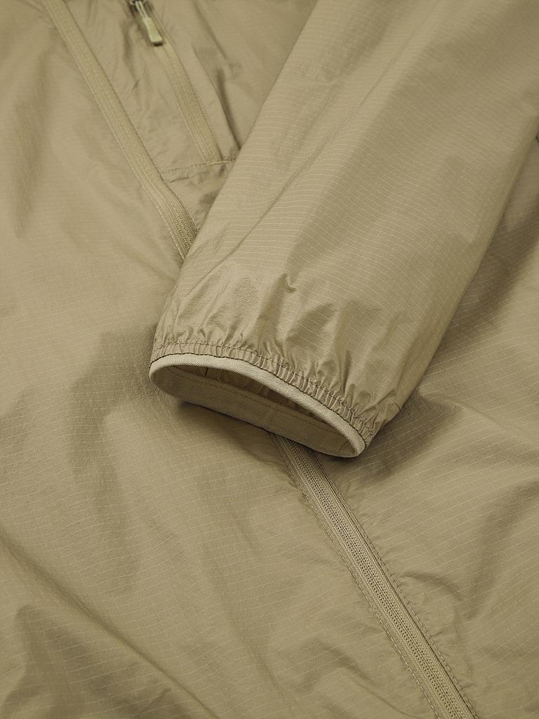 Discovery Expedition Men'S Ultralight Ripstop High-Neck Windbreaker (D/Camel)