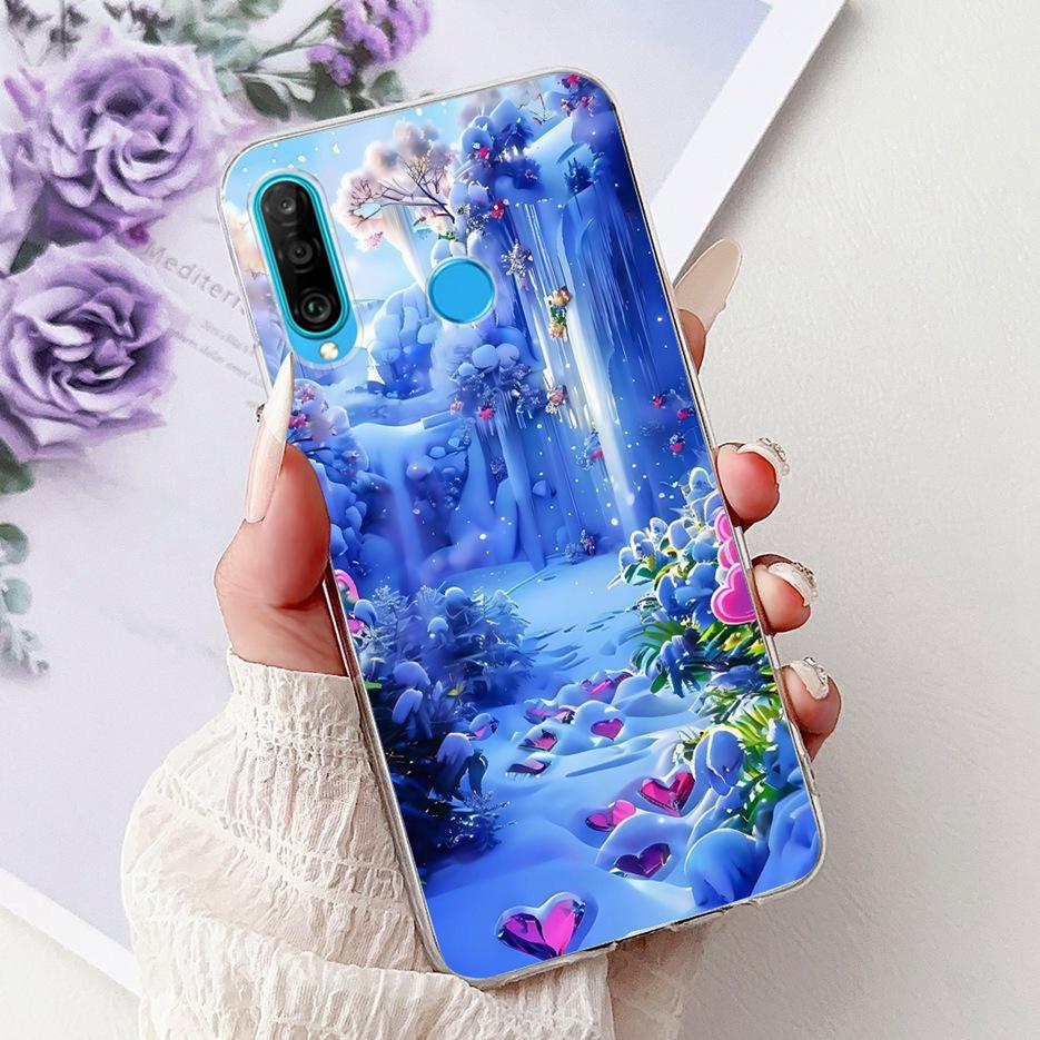 For Huawei P30 Lite Case Cool Dragon Pattern Cover Clear Silicone Soft Slim Phone Case For Huawei P30 Pro P 30 Lite P30Lite Bags