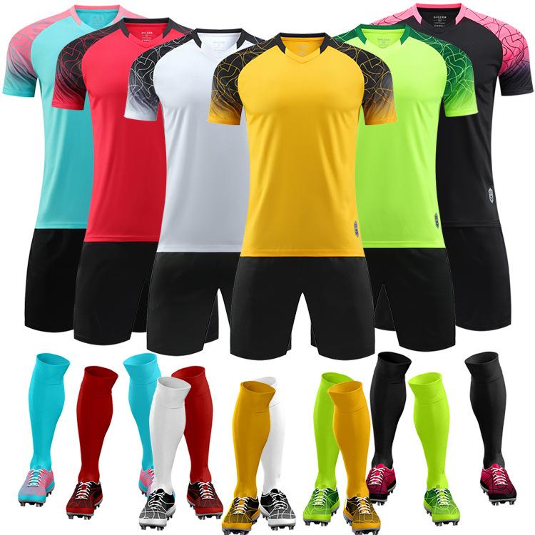 Set Maglia da Calcio Uomo Gioco Allenamento Maglia Stampata Bambini Adulti Maglia Sportiva Ragazze Scuola Primaria