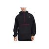 Adidas SS23 Logo Print Hooded Wind-Resistant Sports Casual Long Sleeve Sweatshirt Men Tops Black FS9858