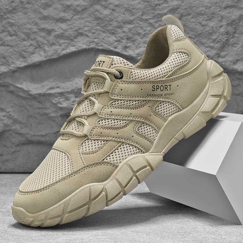 Chaussures de sport pour hommes nouvelle mode décontractée été légères confortables semelle souple extérieur rehaussantes antidérapantes chaussures de sport décontractées