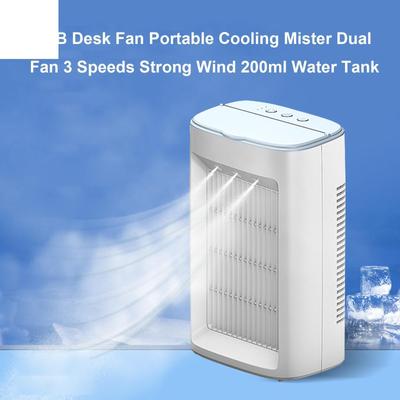 USB stolní ventilátor Přenosný ventilátor klimatizace Ventilátor vodního chlazení Stolní stolní ventilátor Tiché otáčení o 360 stupňů