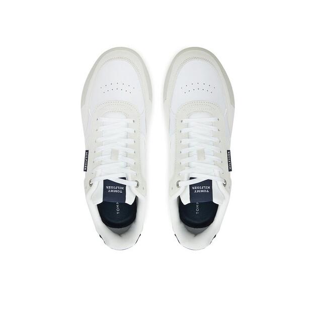 Мужские кроссовки Tommy Hilfiger Retro runner mix rwb fm0fm05371 белые