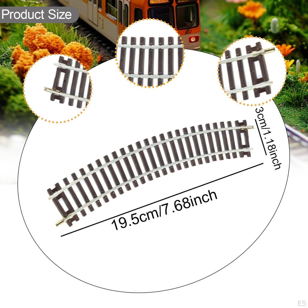4 Pack HO Scale Train Track Elements for DIY Model Railways In 1:87
