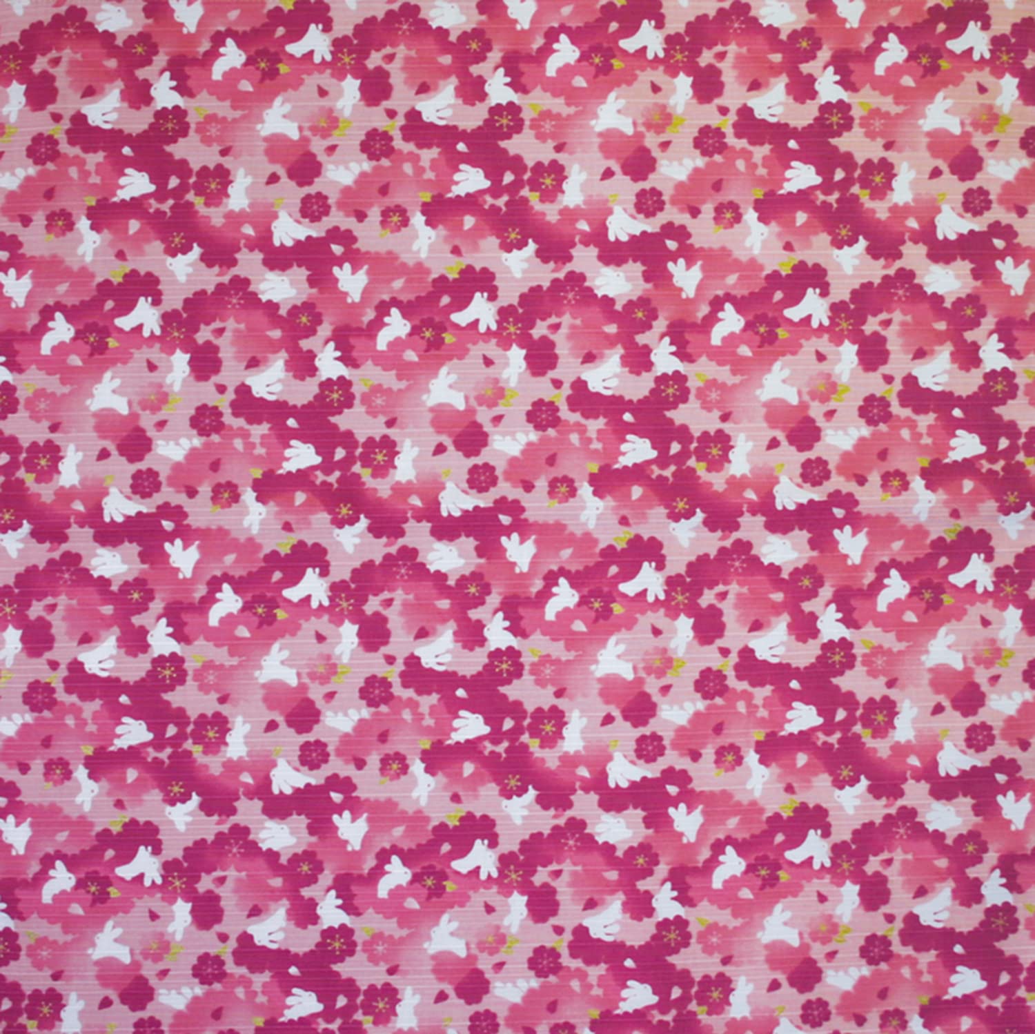 

Maeda Senko Washin Small Furoshiki Sakura Rabbit Pink Размер прибл. 50 см x 50 см.