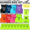 FINTA Soccer/Futsal Bibs, Game Vest, Junior Size, 10-Pack, FT6555 (8100) Purple