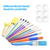 16PCS Children Paintbrushes Washable Paint Brushes Sponge Painting Brush Set for Toddler Kids Early DIY Learning Toys