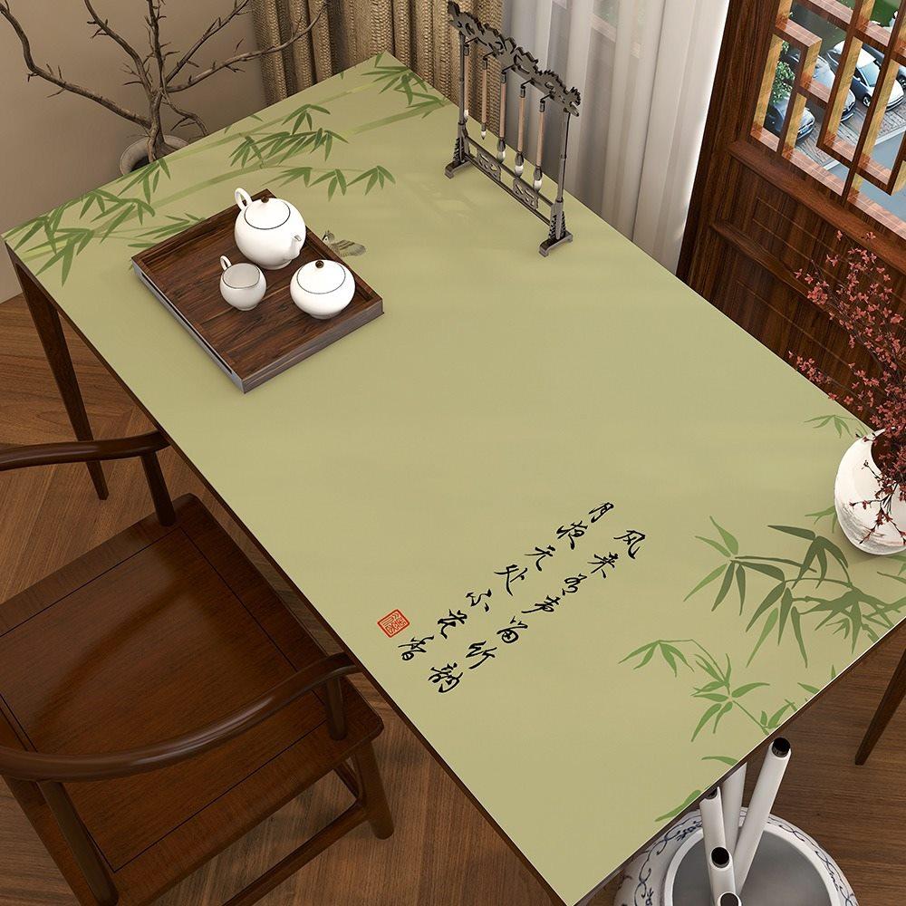 1pcs New Chinese calligraphy desk mat, learning desk mat, waterproof and oil resistant, Chinese style desktop protection mat