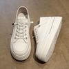 Inner Height-increasing Little White Shoes Women's Autumn New One-pedal Lightweight Soft-soled Versatile Casual Sports Board Shoes
