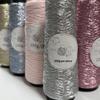 Filo Fine Multicolore Diam.0,8 Mm Fai da Te Colore Metallico Filato Ritorto all'Anima Uncinetto Seta Tessuto a Mano Cucito Accessori per Uncinetto