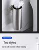 Wall-Mounted Stainless Steel Toilet Brush with Odor-Proof Long Handle and Round Holder for Bathroom Cleaning