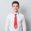 Solid Color Sequins Ties Shiny Women Neckties Fashion Pre-Tied Neck Wear Men
