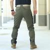 Mens Softshell Pants With Fleece Lining Warm Windproof Outdoor Cargo Trousers Winter Hiking Camping