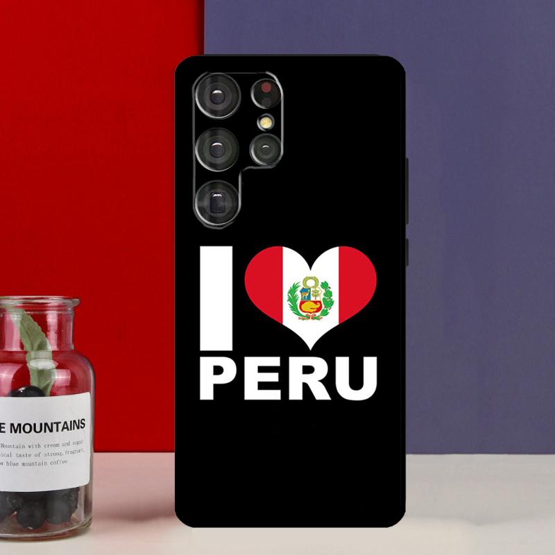Peru Flag Case For Samsung Galaxy S21 S22 S23 Ultra Plus S8 S9 S10 Note 10 20 Ultra S21 FE S20 FE Cover