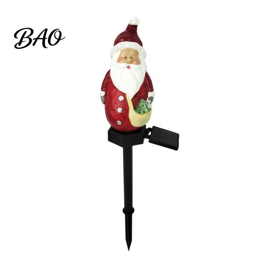 Solar Powered Garden Decor Stake Light, Waterproof Christmas Outdoor LED Lamp with Warm Lights Glow, Decorative Landscape Lighting for Lawn Patio Yard