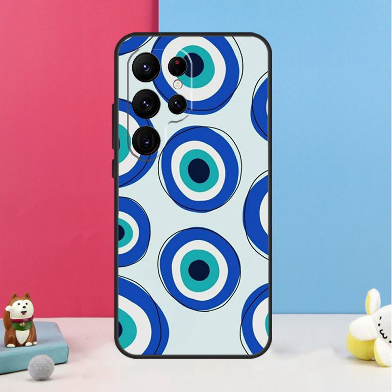 Evil Eye Case For Samsung Galaxy S23 S24 Ultra S20 S21 FE Note 10 20 Ultra S8 S9 S10 S22 Plus Cover