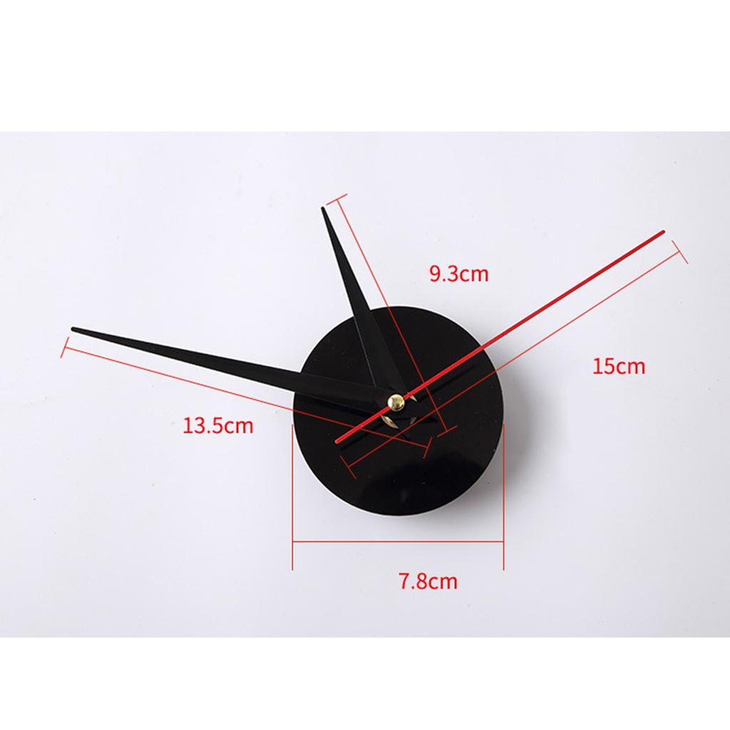 3d wall clock creative acrylic wall clock diy clock mute wall sticker clock factory supply 40cm black