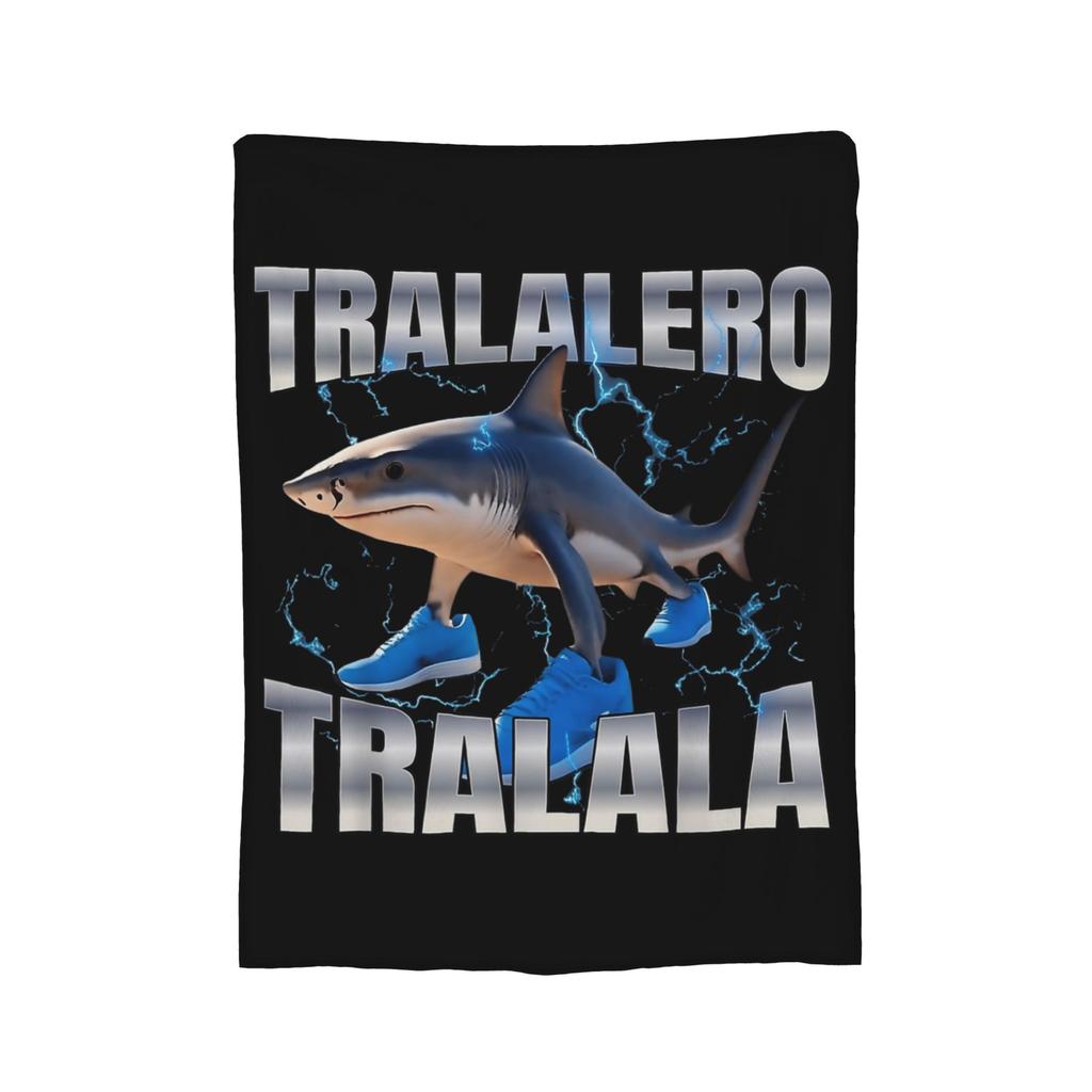 Coperta in Pile Crocodilbo Pineasini Meme Italiano Brainrot Primavera Autunno Plaid per Casa Viaggio Biancheria da Letto Plaid