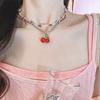 Collana a Clavicola con Nappa di Perle e Farfalla in Stile Coreano