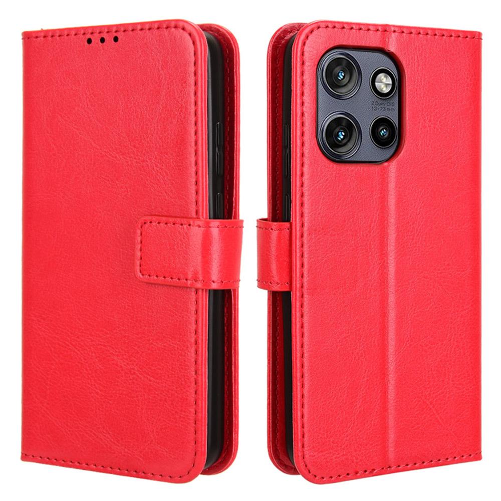 For Motorola Thinkphone 25 5G/Edge 50 Neo 5G/Moto S50 5G Case Crazy Horse Texture PU Leather Phone Wallet Cover
