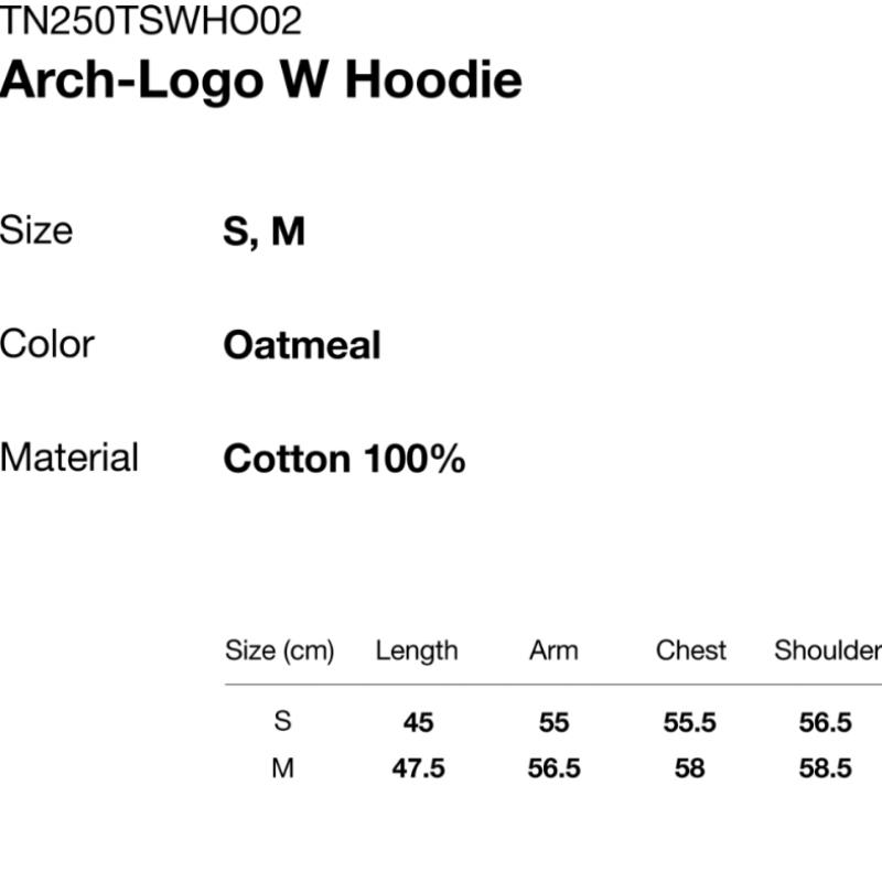 Thisisneverthat Arch Logo W Hoodie Oatmeal