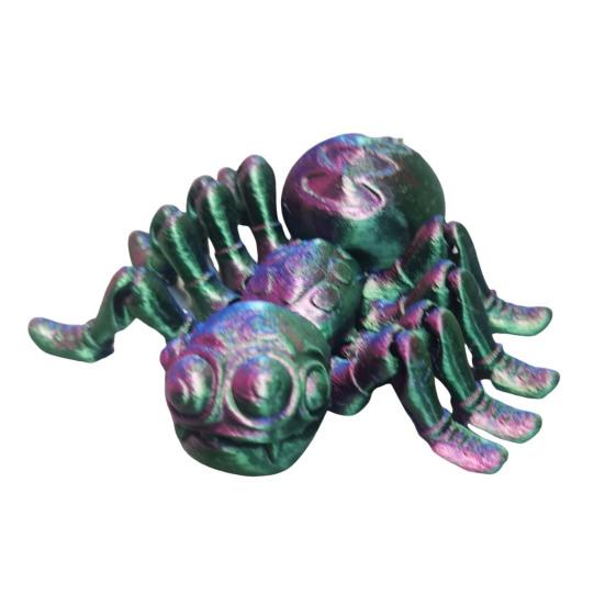 Spider Model 3D Printed Action Toy Realistic Looking Vibrant Color Insect Spider Fidget