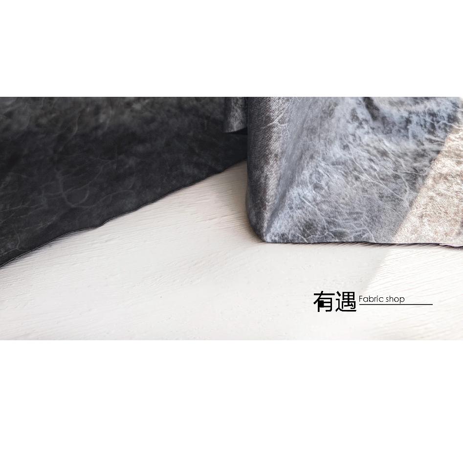 PU Simulated Leather Fabric Silver Gray Handmade Diy Coat Skirt Designer Cloth Diy Apparel Sewing Polyester Fabrics