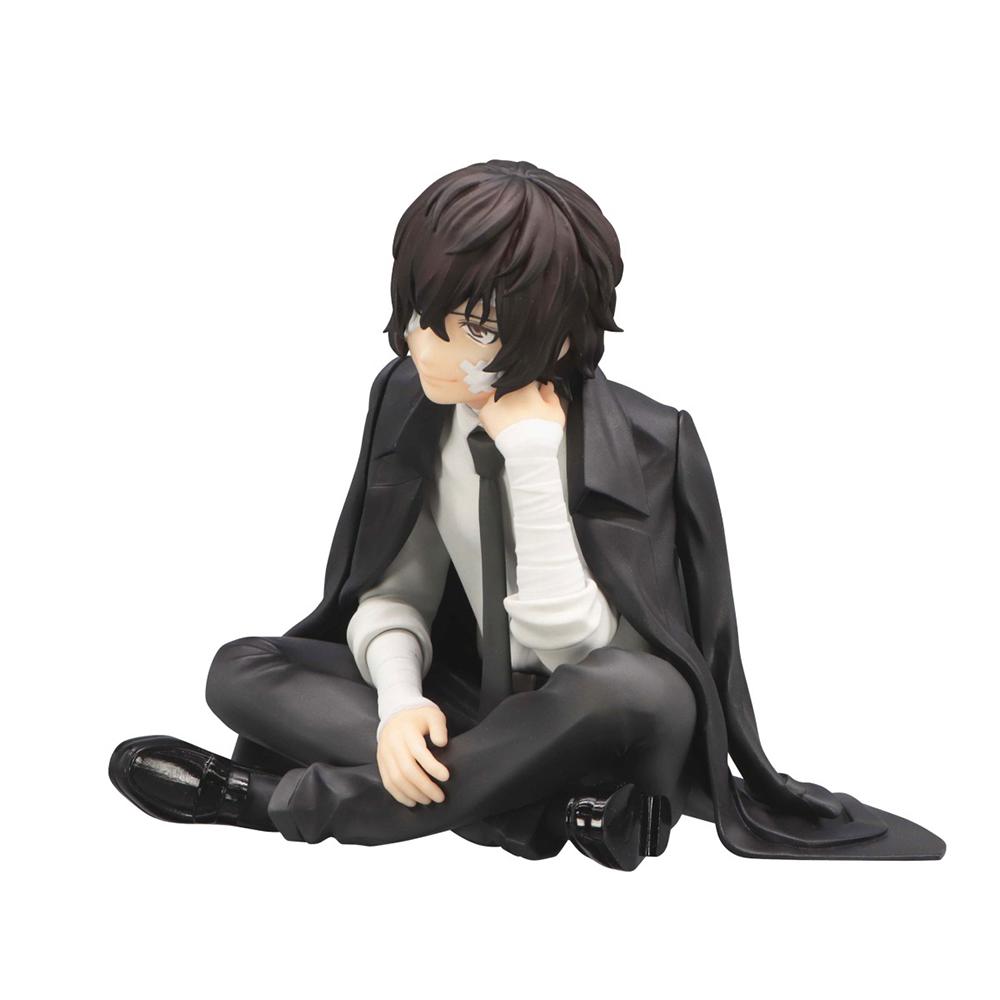 BSD Anime Figure Dazai Osamu Nakahara Chuuya Figure Sitting Action Figure Anime Peripheral Toy Collection Statue Dazai Gifts