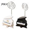 Piano Business Card Holder Holder, Resin Wedding Table Number Clip, DIY Memo Durable Stand Photo for Desk, Music Theme Home Office Decor, Gift Unique