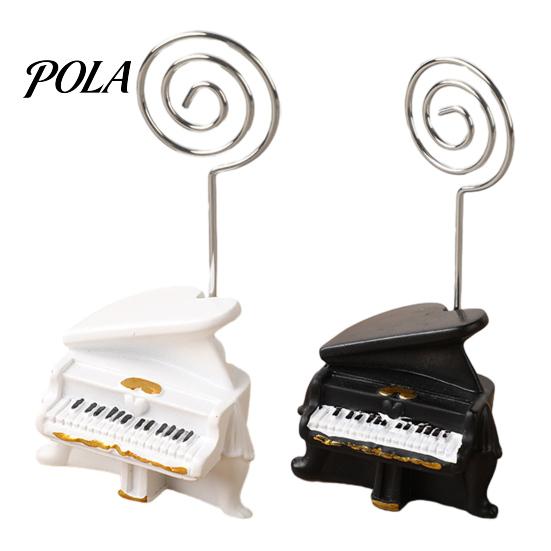 Piano Business Card Holder Holder, Resin Wedding Table Number Clip, DIY Memo Durable Stand Photo for Desk, Music Theme Home Office Decor, Gift Unique