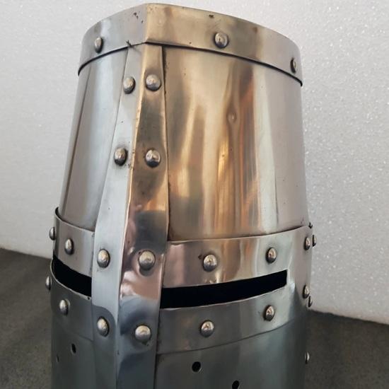 Templar Crusader Knight Helmet Medieval Great Helmet Larp And Cosplay Helmet Handmade Steel Cross Helmet Best Gift