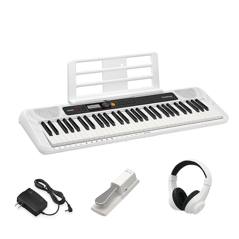 

[Piano specialty store Pedal & headphone set] Casio electronic keyboard Casiotone CT-S200 CTS200 ct-s200 cts200 61 keys Lightweight & compact Easy to