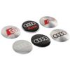 2026 56/60/63/65/68mm Car Styling Aluminum Logo Wheel Center Hub Caps Emblem Stickers For Audi S RS S3 S4 Q2 Q3 A4 B9 A5 Q3 A6 Q5 Q7
