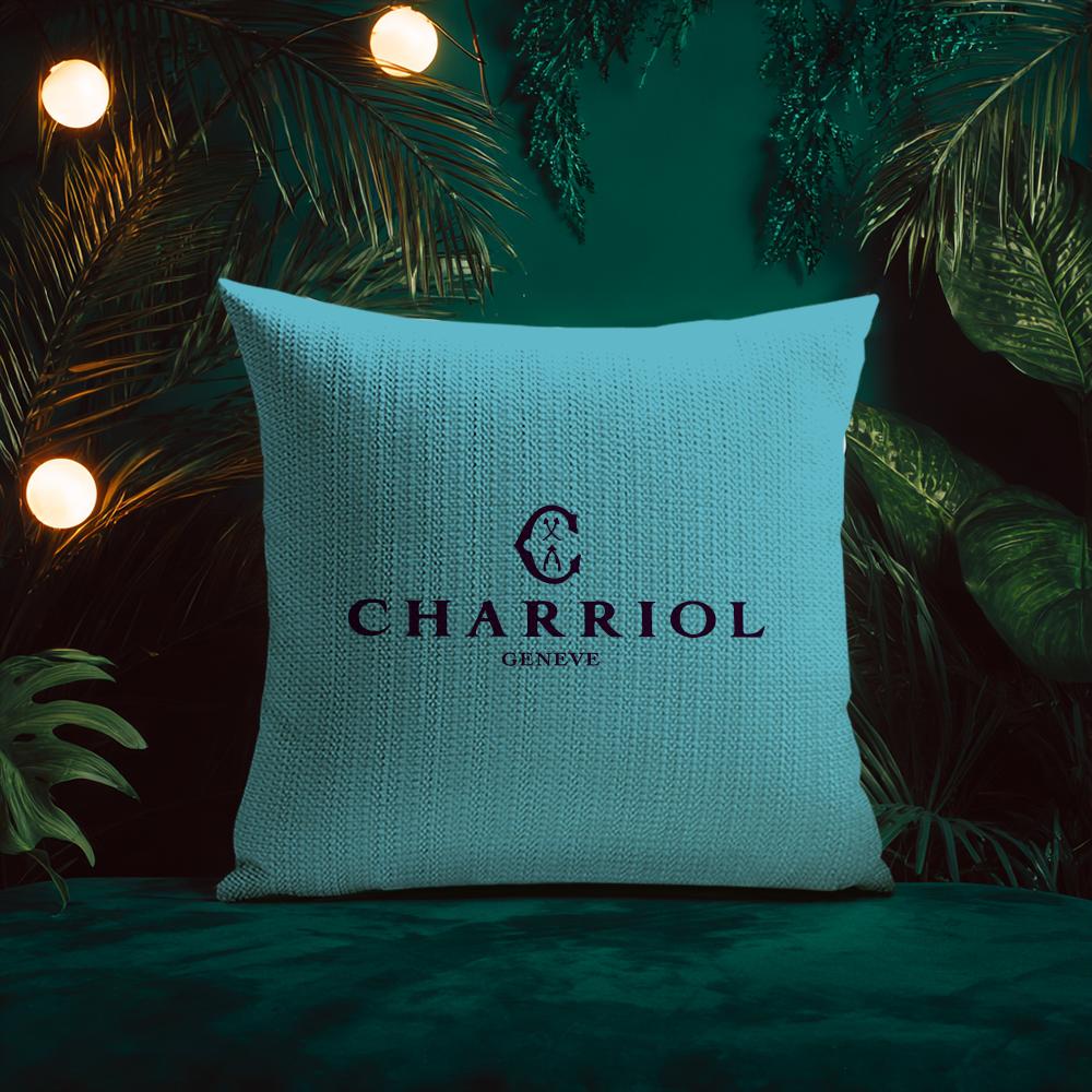 Spiral Pattern Design Charriol Cushion Cover Silky Elegant Comfort Sofa Bed Invisible Zipper Beach Pillowcase