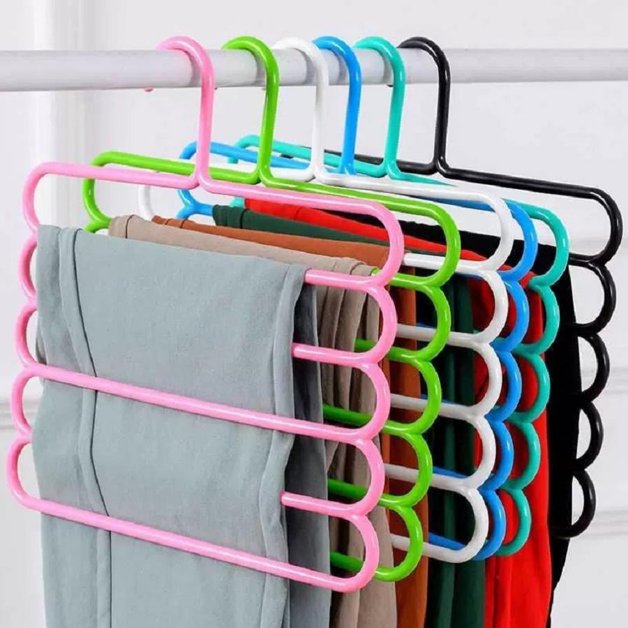 Pants Hangers Space Saving,Organization and Storage for Dorm Room Essentials for College Students Girls-3 Pack