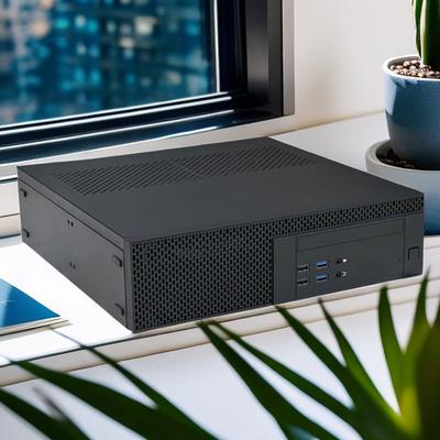 Horizontal Vertical Computer Case 10L Capacity MATX MINI-ITX Motherboard 1U Power Supply Portable Case Half Height