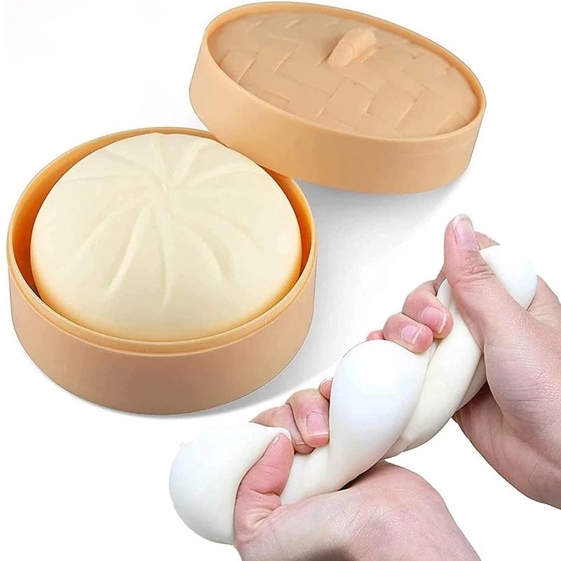1Pc Squishy Chinese Bun Siopao Party Prop Simulation Buns Birthday Gift Squeeze Ball Fidget For Kid Stress Reliever Party Favors