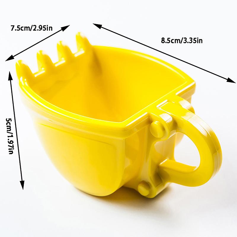 1Pc Creative 3D Excavator Bucket Model Cafe Coffee Mug With Spade Shovel Spoon Funny Digger Ashtray Cake Container Tea Cup
