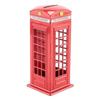 Metal Red British English London Telephone Booth Bank Coin Bank Saving Pot Piggy Bank Red Phone Boot