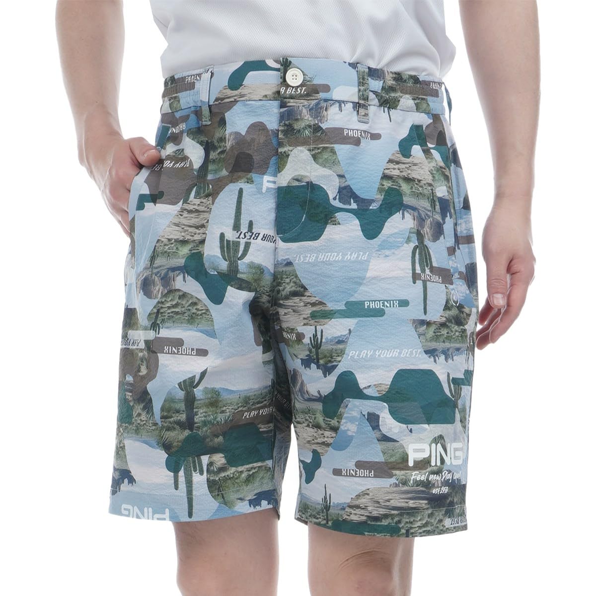 

shorts and Golf M [Pin Apparel] Men s (all-directional stretch, moisture-absorbing quick-drying) / / 621-5132307 180_Khaki
