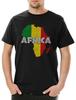 Reggae Africa Herren T-Shirt Mens Womens Tees Top Zion Music Jah Babylon Musik Rastafari Bob Reggae