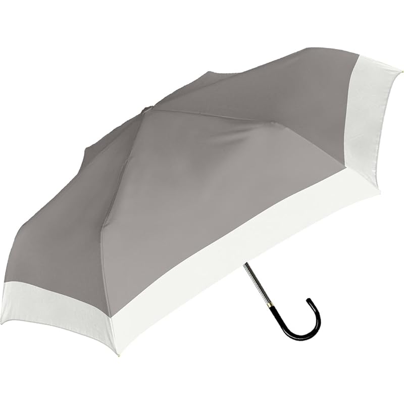 

Nakatani Natural Basic Folded umbrella for rain or shine UV bicolor gray [924-050] Hand open Rib size: 55cm Black coating processing Wind resistant